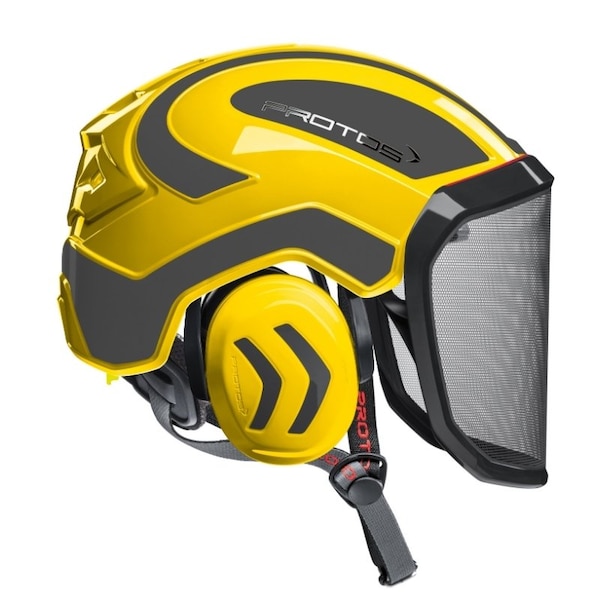 Pfanner Vented Safety Helmet, PROTOS, Yellow/Grey 15551 - main